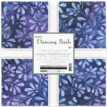 Artisan Batiks: Dancing Petals by Lunn Studios - Complete Collection Ten Square