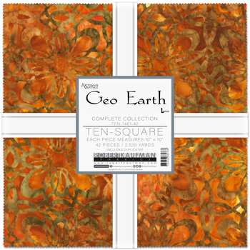 Artisan Batiks: Geo Earth by Lunn Studios - Complete Collection Ten Square