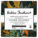 Pattern Golden Feathers by Studio RK - Complete Collection Charm Square 