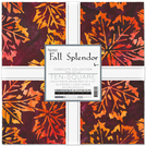 Pattern Artisan Batiks: Fall Splendor by Lunn Studios - Complete Collection Ten Squares 