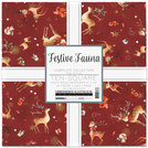 Pattern Festive Fauna by Lynn Horrabin - Complete Collection Ten Squares 