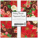 Pattern Holiday Flourish-Peppermint Twist by Studio RK - Holiday Colorstory Ten Squares 